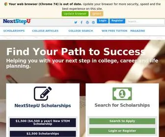 Nextstepu.com(College Search) Screenshot