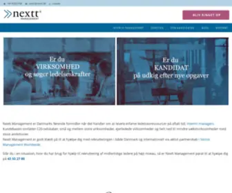 Nextt.dk(Interim og lederrekruttering på top) Screenshot
