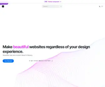 Nextui.org(Make beautiful websites regardless of your design experience) Screenshot