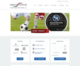 Nextwaveins.com(Property & Casualty Insurance Solutions) Screenshot