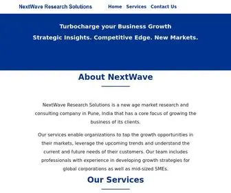 Nextwavers.com(Top Market Research Companies in Pune) Screenshot