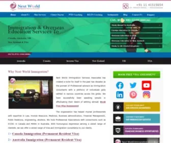 Nextworldimmigration.com(Immigration Consultants in Delhi) Screenshot