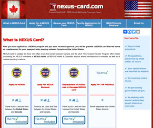 Nexus-Card.com(Nexus Card Services) Screenshot