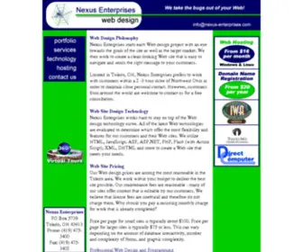 Nexus-Enterprises.com(Toledo Web Design) Screenshot