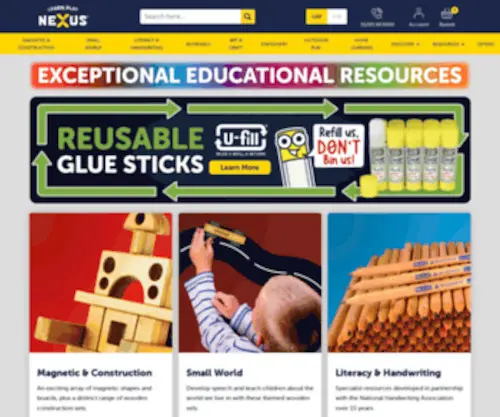 Nexus-Euro.co.uk(Educational Supplies & Learning Resources) Screenshot
