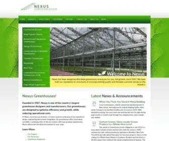 Nexuscorp.com(Commercial Greenhouse Manufacturer) Screenshot