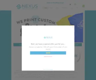 Nexusdesigns.site(T Shirt Printing Business) Screenshot