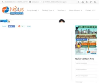 Nexuseduservice.com(Overseas education consultants) Screenshot