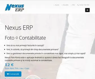Nexuserp.ro(Soluții software inteligente pentru afaceri. Nexus ERP te ajută să) Screenshot