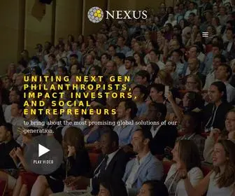 Nexusglobal.org(Bridging communities of wealth and social entrepreneurship) Screenshot