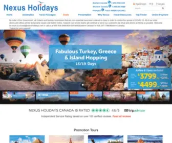 Nexusholidays.ca(Nexus Holidays) Screenshot
