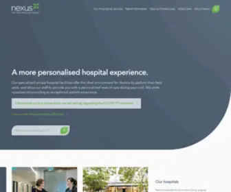 Nexushospitals.com.au(Nexus Hospitals) Screenshot