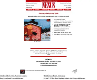 Nexuspub.com(Colorado's Holistic Health and Spirituality Journal) Screenshot