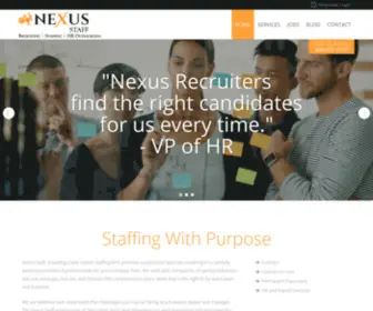 Nexusstaff.com(Nexus Staff for Businesses) Screenshot