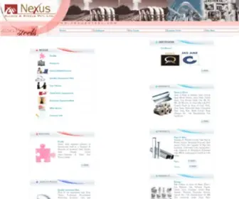 Nexussteel.com(NEXUS ALLOYS & STEELS PVT) Screenshot