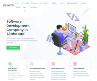 Nexustechnology.in(Software Development Company in Allahabad) Screenshot