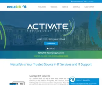 Nexustek.com(Managed IT Services) Screenshot