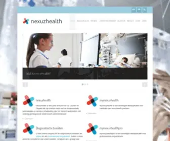 Nexuzhealth.be(Mijn dossier uw medisch dossieraltijd én overalbij de hand als patiënt kan u gratis uw verslagen) Screenshot
