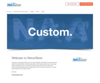 Nexxtshow.com(Exhibition Services) Screenshot