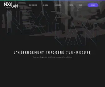 Nexylan.com(Hébergement infogéré et cloud haute performance) Screenshot