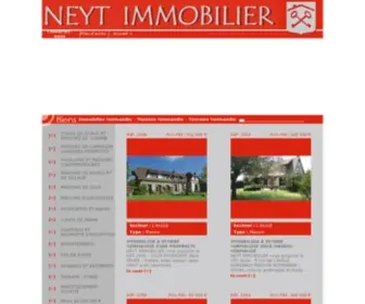 Neytimmobilier.com(Immobilier Normandie) Screenshot