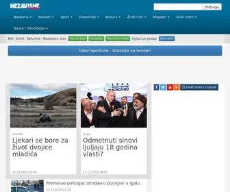 Nezavisne.com(Nezavisne novine) Screenshot