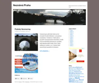 Neznamapraha.cz(Neznámá PrahaNeznámá Praha) Screenshot