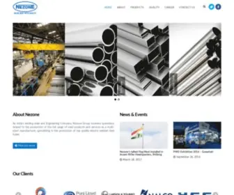 Nezonegroup.com(Leading Steel Engineering Company) Screenshot