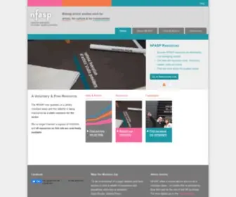 Nfasp.org.uk(The National Federation Of Artists Studio Providers) Screenshot