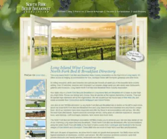 NFbba.org(Long Island North Fork Wine Country Bed and Breakfast) Screenshot