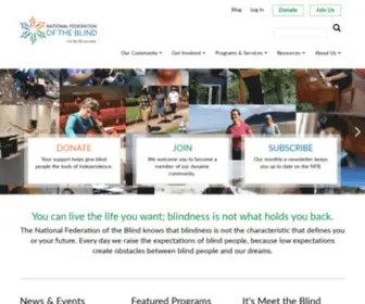 NFB.org(National Federation of the Blind) Screenshot