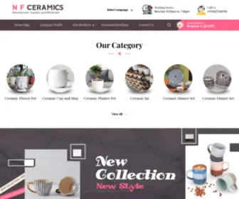 Nfceramic.com(Ceramic Mugs Manufacturer) Screenshot