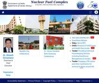 NFC.gov.in(Nuclear Fuel Complex) Screenshot