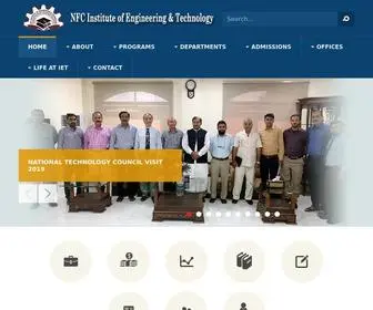 Nfciet.edu.pk(NFC IET) Screenshot