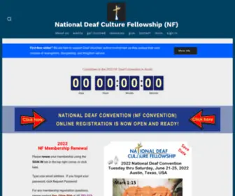 Nfdeaf.com(National Deaf Culture Fellowship (NF)) Screenshot