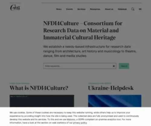 Nfdi4Culture.de(Home) Screenshot