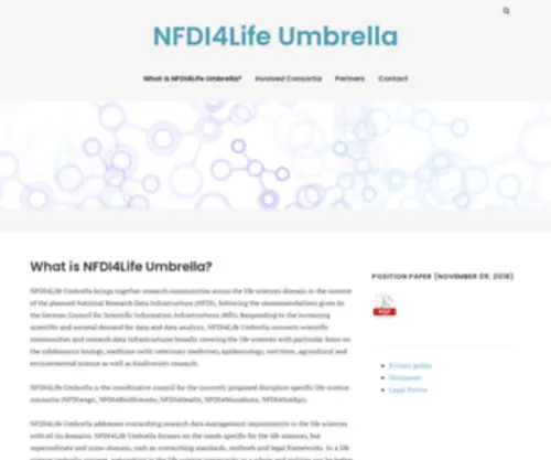 Nfdi4Life.de(NFDI4Life Umbrella) Screenshot