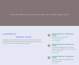 NFDW.com(National Federation of Democratic Women) Screenshot