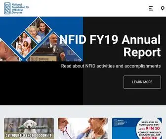Nfid.org(Healthier lives through effective prevention and treatment of infectious diseases) Screenshot