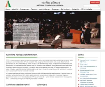 Nfi.org.in(National Foundation For India) Screenshot