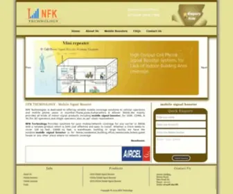 NFktechnology.com(Mobile signal booster mumbai) Screenshot