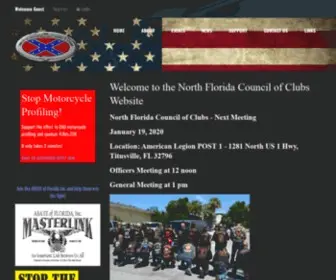 NFlcoc.com(The North Florida Council of Clubs Website) Screenshot