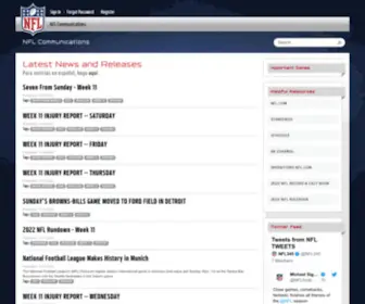 NFlcommunications.com(NFL Communications) Screenshot