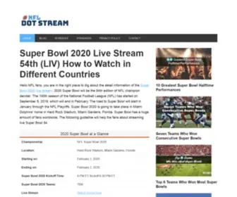 NFldotstream.com(Super Bowl 2020 Live Stream 54th (LIV) How to Watch in Different Countries) Screenshot