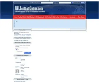 NFlfootballonline.com(The most comprehensive NFL Football fan website on the internet) Screenshot