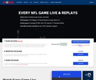 NFLHdgames.com(NFL FREE TRIAL) Screenshot