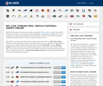 NFlhunter.com(NFL Live Stream Free Online) Screenshot