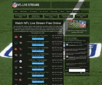 NFllivestreams.net(Original Reddit NFL streams) Screenshot