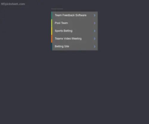 NFlpicksheet.com(Sports handicapping) Screenshot