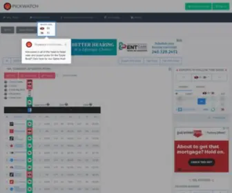NFlpickwatch.com(NFL Pickwatch) Screenshot